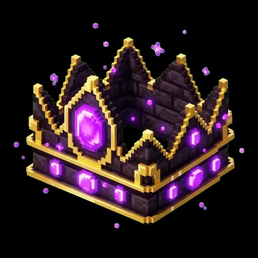 3D Netherite Crown