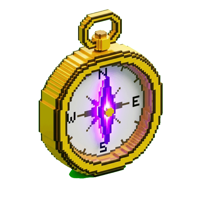 3D Golden Compass