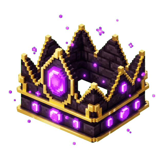 3D Netherite Crown