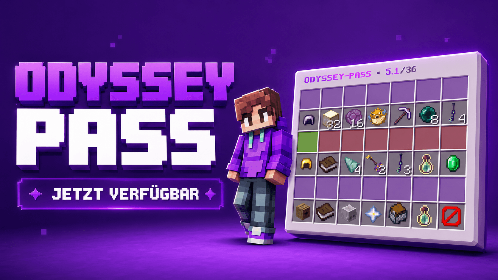 De Pass is vanaf nu weer beschikbaar! Thema ODYSSEY